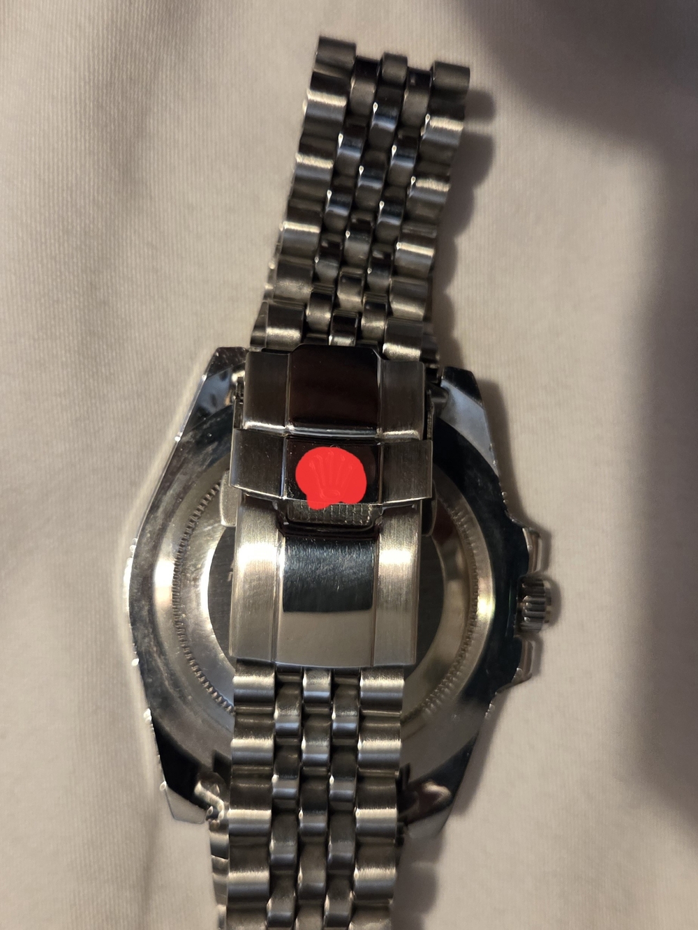 Stainless Steel Diver Watch with Black Bezel and White Dial - Picture 5 of 6